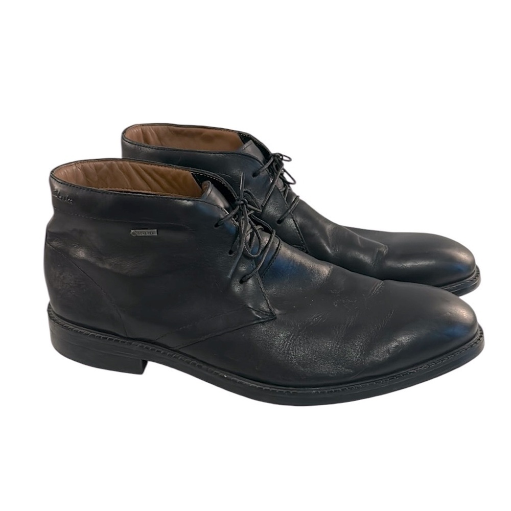Clarks Men's Black Leather Chilver HI GTX Size 12 Classic Business